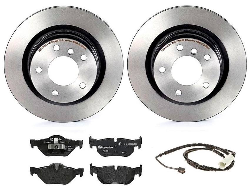 Brembo Brakes Kit - Pads and Rotors Rear (300mm) (Low-Met)